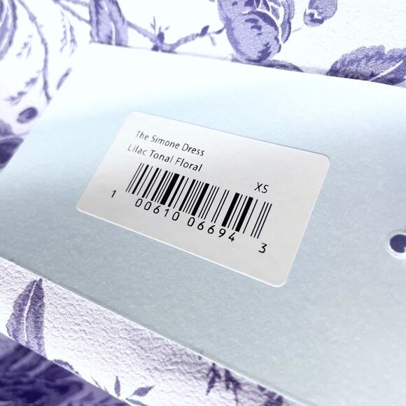 Hill House Simone Dress Maxi Lilac Purple Floral Open Back Side Slit Sz XS - Picture 13 of 16